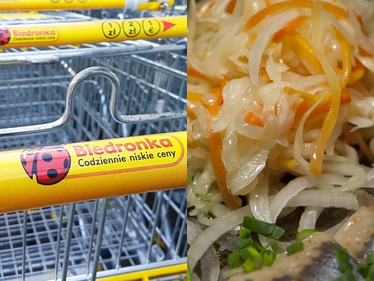 Biedronka śledź kapusta