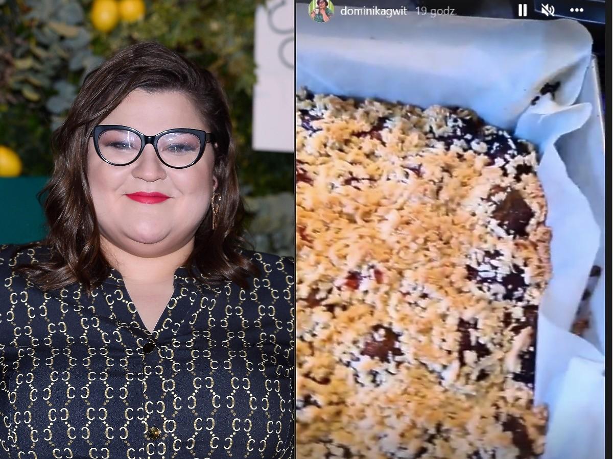 Dominika Gwit piecze placek ze śliwkami. Internauci wytknęli jej błąd