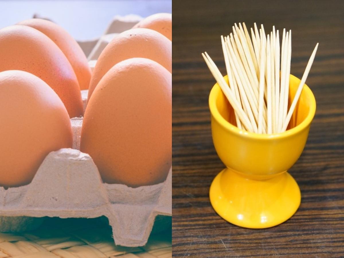Jak gotować jajka żeby nie pękały? Potrzebna będzie... wykałaczka