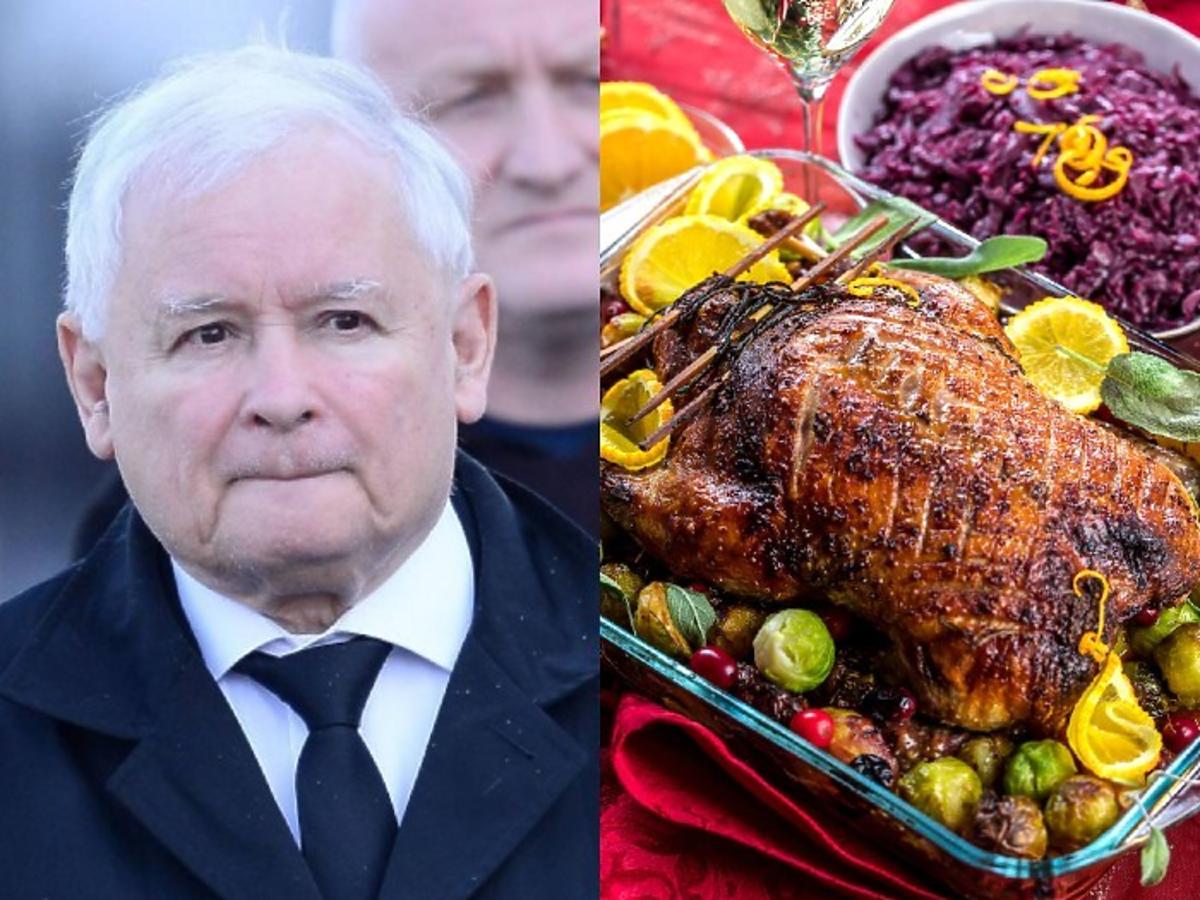 Jarosław Kaczyński i uczta