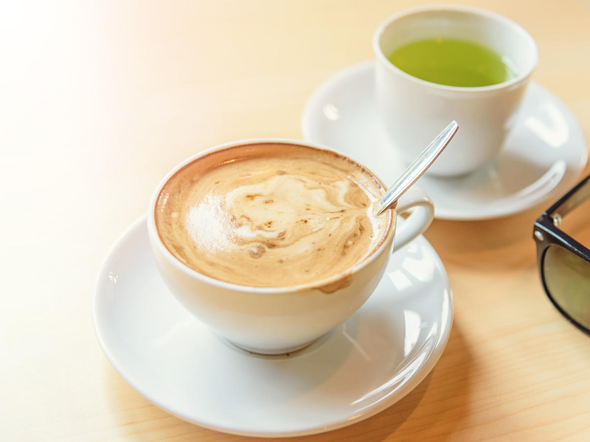 Kawa i zielona herbata