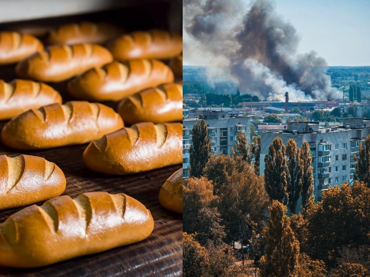 Pieką chleb dla ochotników Obrony Terytorialnej Ukrainy narżając życie: "Tutaj zaczyna się historia cudów".