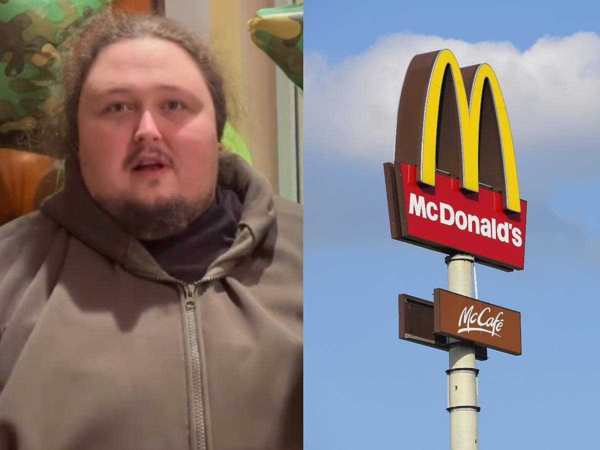 Przykuł się do drzwi McDonaldsa w Moskwie: "Karmili nas tym jedzeniem przez 30 lat, a teraz nas porzucają."