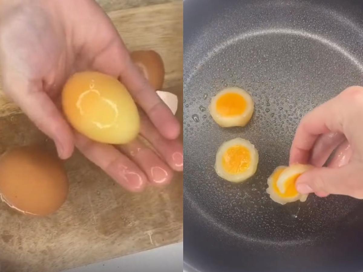 Ten trik na podanie jajek zachwyca internautów i przeraża lekarzy. Nigdy tak nie róbcie